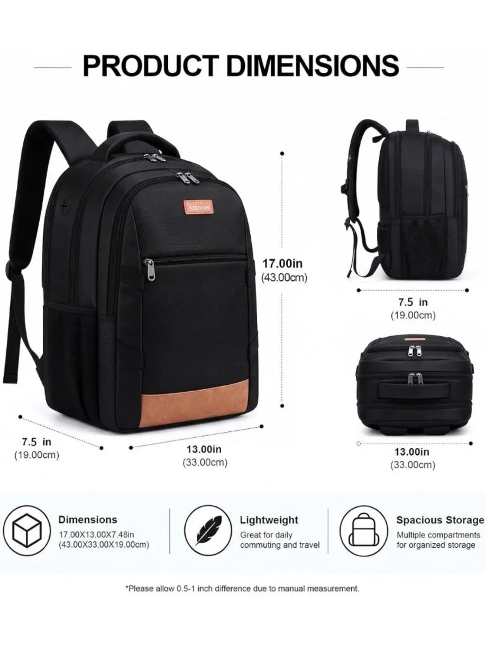 Slim Travel Laptop Backpack | Sturdy Work Bag for Office & Daily Commute